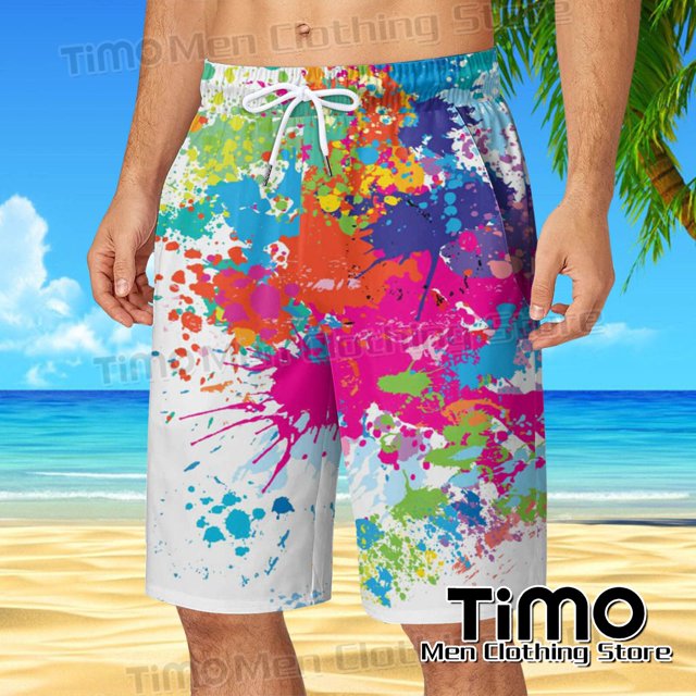 Pantalones cortos deportivos de verano para hombre, Shorts esenciales de viaje de playa hawaiana, informales de gran tamaño, cómodos, de secado rápido, ropa para hombre Fivean unisex