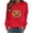 Red, variant on Fnooota Womens Halloween Sweatshirts, Rhinestone Graphic Pullover Fashion Long Sleeve Halloween Tops Black Size S-2XL