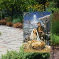 thumbnail image 3 of O Holy Night Garden Flag Nativity Night Garden Flag Vertical Double Sided Rustic Farmland Burlap Yard Lawn Outdoor Decor 12.5x18, 3 of 4
