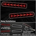 KEEGTBOX LED Rear Bumper STF9 Brake Light Kit Daytime Running Light