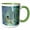Green/White, variant on 3drose, Kikeo Speleologist Photographs a River Otter, 11oz Two-tone Black Mug