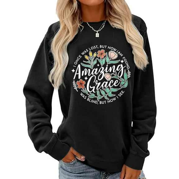 God Christian Shirts Women Jesus Faith Shirt Bible Verse Gifts Shirt Religious Long Sleeve Top