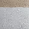 thumbnail image 3 of Spirit Linen Home - Full/Queen Microfiber Madison Dark Gray/White Quilt Set, 3 of 3