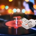 thumbnail image 3 of OUNONA White Plastic Record Player Needle for Phonograph Compatible with Vintage Turntable Replacement, 3 of 8