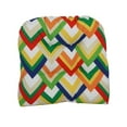 thumbnail image 2 of Blazing Needles Rounded Back Tufted Outdoor Chair Cushion, 19 x 19, Resort Garden 2 Count, 2 of 2