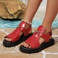 thumbnail image 4 of Wensltd Summer Dressy Sandals for Women Open Toe Sandals Beach Wear Thick Sole Outdoor Walking Shoes, 4 of 9