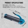 thumbnail image 2 of 48-Inch Manual Tile Cutter with Tungsten Carbide Wheel Laser Guide and Dual Rails for Precision Cutting of Ceramic Porcelain and Glass Tiles, 2 of 8