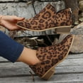 thumbnail image 7 of jsaierl Autumn And Winter Women's Shoes European And American Low Heel Leopard Print Short Tube Women's Boots, 7 of 7