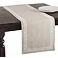 thumbnail image 3 of SARO 71510.W1670B 16 x 70 in. Calypso Rectangular Stitched Greek Key Design Table Runner - White, 3 of 3