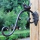 thumbnail image 3 of 10in Vintage Rustic Cast Iron Key Rack Wall Hanger - Coat Hooks Wall Hanger Clothes Rack Set Heavy Duty Recycled, 3 of 5