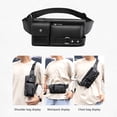 thumbnail image 5 of Ycolew Organizers And Storage Storage Fanny Pack For Men & Women Travel Wallet Bag For Cell Phone Belt Bag Crossbody Bag For Travel Walking Running Hiking Cycling Storage Bins Clearance, 5 of 7