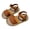 Brown, variant on Kids Sandals Soft Sole Girls Slip on Flat Slides Little Kids Casual Summer Beach Shoes