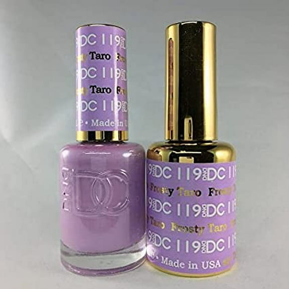 DND - DC Duo Soak off Gel & Matching nail polish - FROSTY TARO #DC119