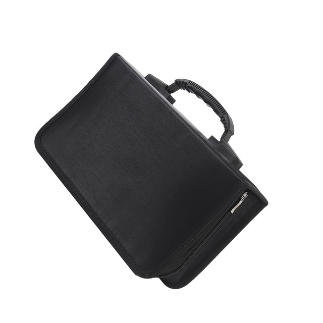 Cateissary Clasificación fácil con carpeta de CD y DVD con organizador de gran capacidad, caja de almacenamiento para CD, soporte de tela Almacenamiento y organización del hogar Negro 40 piezas