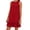 Red, variant on JoveMarine Cocktail Dresses for Women Color Vest Skirt - Ruffle Edge Sleeveless Flounce Hem Casual Summer Mini Dress with Cotton Blend,Green L
