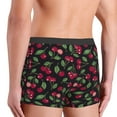 thumbnail image 4 of KLL Ripe Red Cherry Men's Cotton Boxer Briefs Underwear-Small, 4 of 7