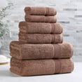 thumbnail image 2 of Superior Egyptian Cotton Absorbent 6-Piece Forest Green Towel Set, 2 of 13