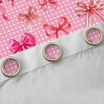 thumbnail image 5 of Feelyou Cute Bow-tie Pink Black Out Curtains for Kid, Kawaii Cartoon Ribbon Curtains Pack of 2 (42x63 Each), Fashion Polkadots Bedroom Curtains, Blackout Curtains Room Decor, 5 of 7