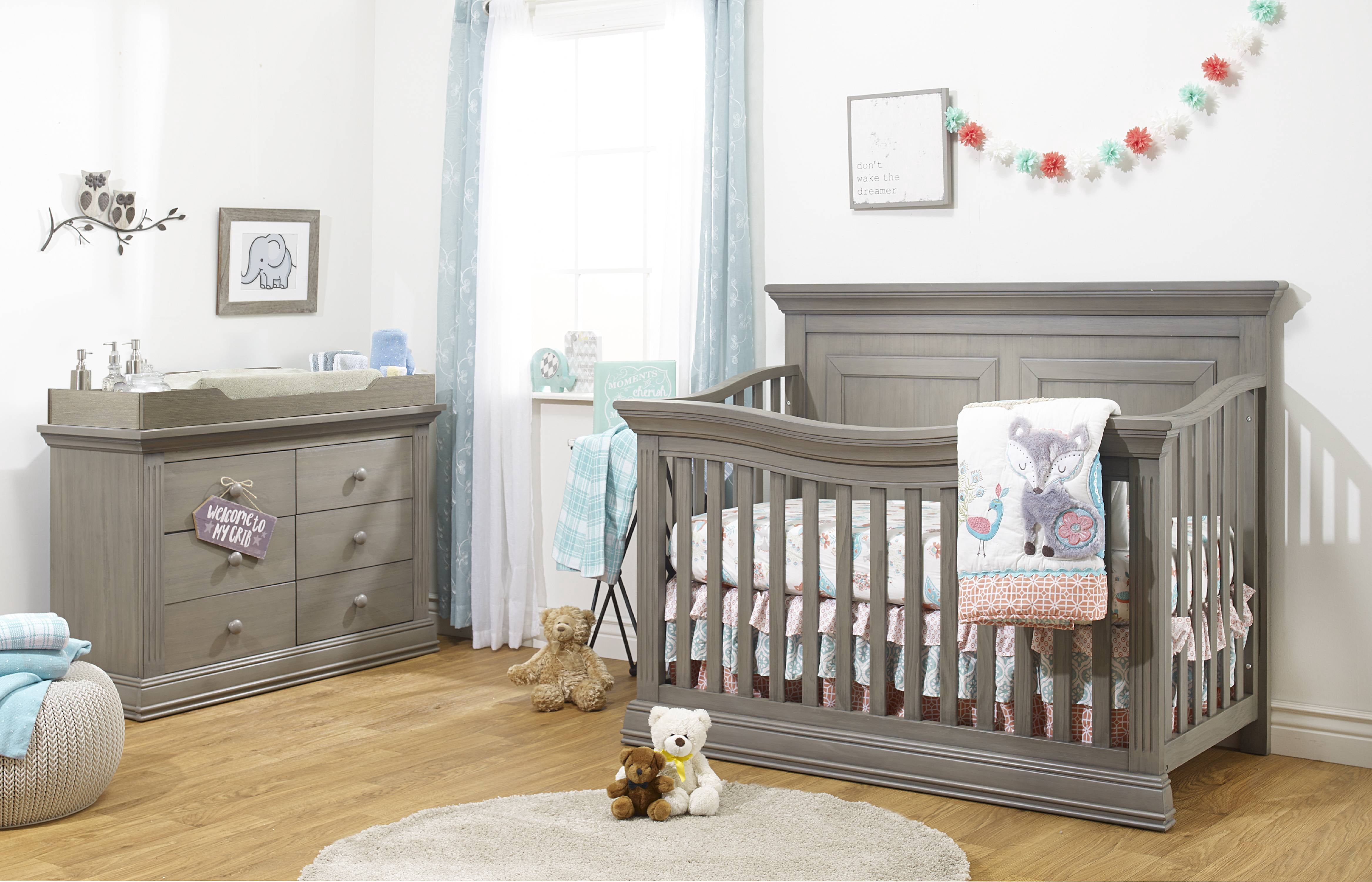 Sorelle Furniture  46 x 18 x 3 in. Heritage Gray Topper for Double Dresser