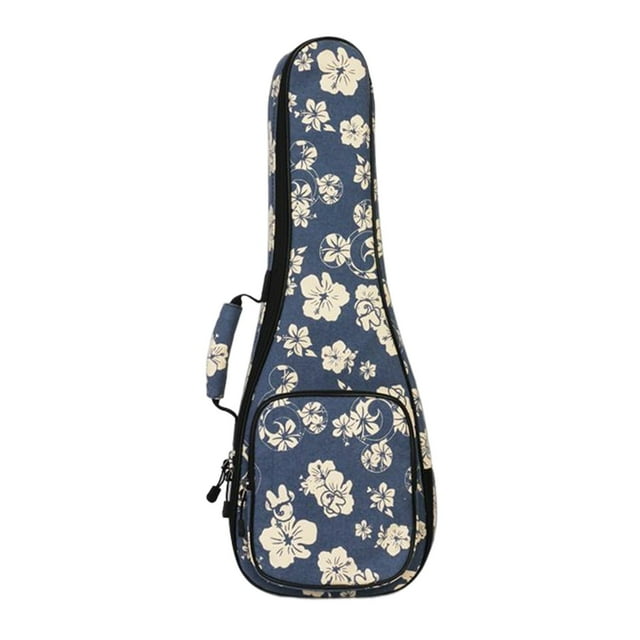 Ukelele Carry Case, 10mm Thick Padded Shoulder Bags, Ukelele Concert Gig Bags Protection Backpack with Adjustable Straps Waterproof 23inch Blue