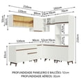 thumbnail image 3 of Cocina Integral Completa Modular Madesa Reims 402cm BB 01, 3 of 5