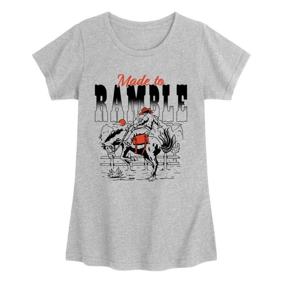 Instant Message - Made to Ramble Fitted Short Sleeve Graphic T-Shirt