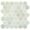 Beige, variant on The Tile Life Eterna Hex 2" x 2" Shabby Green Glass Mosaic Floor and Wall Tile 1 Sheet