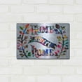 thumbnail image 3 of Luxe Metal Art 'Home Sweet Home' by Artpoptart, Metal Wall Art, 16"x12", 3 of 9