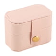 thumbnail image 2 of Joyero De Viaje De Piel Sintética, Pequeño Organizador Para Mujeres Y Niñas, Mini Estuche Portátil De Doble Capa Para Pendientes, Anillos, Pulseras, Con Espejo, Regalo Ideal, 2 of 7