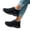 Black, variant on Womens Winter Snow Boots Thickened Velvet Lined Round Toe Casual Warm Comfortable Non Slip Ankle Booties Green 7