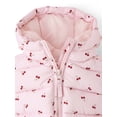 thumbnail image 4 of The Children's Place Toddler Girls Long Sleeve Print Hooded Puffer Jacket, Sizes 12M-5T, 4 of 4