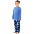 thumbnail image 4 of Fruit of the Loom Boy's Long Sleeve Fleece Pajama Set, 2-Piece, Sizes 4-16, 4 of 9