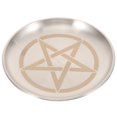 thumbnail image 3 of FELTECHELECTR Bandeja portavelas de tarot para ceremonias, plato decorativo pequeño, bandeja para guardar joyas, 3 of 4