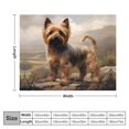 Australian Silky Terrier Soft Warm Bedding Fleece Throw Blanket for