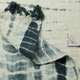 thumbnail image 5 of Tie-dye throw, shibori organic cotton blanket, waffle knit blanket woven throw twin blanket size, handmade natural Indigo deep dyed thorw., 5 of 5