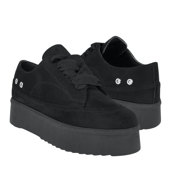 ZAPATOS CASUALES MUJER STYLO 5847 SUEDE NEGRO