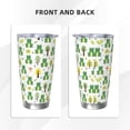 thumbnail image 3 of Picia Funny Toad Pattern 20 oz Tumbler Stainless Steel Vacuum Insulated Coffee Ice Cup Double Wall Travel Flask Dual Lid Water Bottle, Eco-friendly Car Cup-Without Straw, 3 of 8