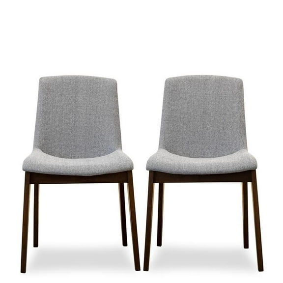 Pemberley Row Fabric Light Gray Dining Chair Square Comfortable 33.5"H Unassembled