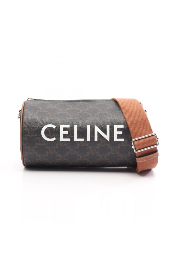 Pre-Owned Celine Triomphe Shoulder Bag/Handbag, Coated Canvas and Leather, Women's,...