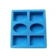thumbnail image 1 of Molde de silicona para jabón, 6 moldes con relieve floral, ovalado y rectangular., 1 of 4
