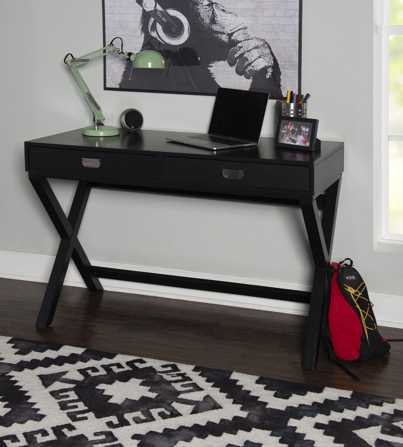 Posey Black Writing Desk