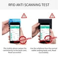 thumbnail image 5 of Cartera con tarjetero RFID Laklulu para hombre y mujer, tarjetero pequeño de piel con cremallera, 5 of 5