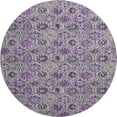 thumbnail image 2 of Addison Rugs Mayfield Premium Machine Washable Transitional Floral Purple Round Rug, 8' x 8', 2 of 6