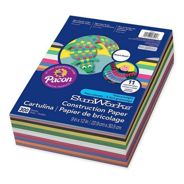 Pacon Papier de Construction Sunworks Smart Stack - Pack de 2