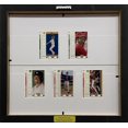 thumbnail image 4 of Trading Card Display Frame for 5 Standard Trading Cards -Black Moulding with Black (White Trim) Matting, 4 of 4