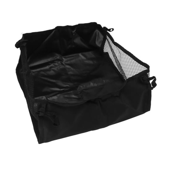 NFTIGB Wheelchair Underneath Bag 600D Oxford Cloth Movable Under Seat Basket for Rollator Walker Black, Portable Storage Carrier Organizer, 13.8 x 12.2 in / 35 x 31 cm