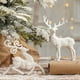thumbnail image 2 of Adornos colgantes para árbol de Navidad, adornos de alce blanco, copo de nieve, decoración colgante para el hogar, decoración de fiesta de año nuevo, 2022, 2 of 4