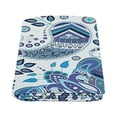 thumbnail image 2 of CADecor Retro Paisley Floral Throw Blanket Bed Sofa Blanket 58x80 inches, 2 of 3