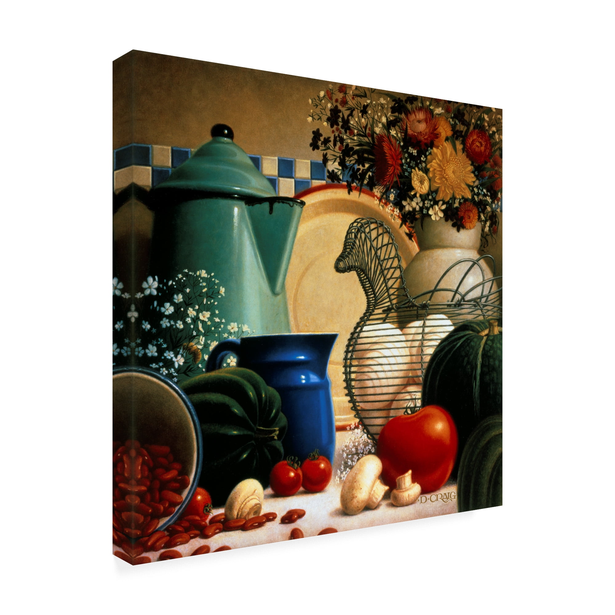 Trademark Fine Art 'Country Vegetables' Canvas Art by Dan Craig