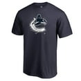 thumbnail image 2 of Men's Navy Vancouver Canucks Splatter Logo T-Shirt, 2 of 4